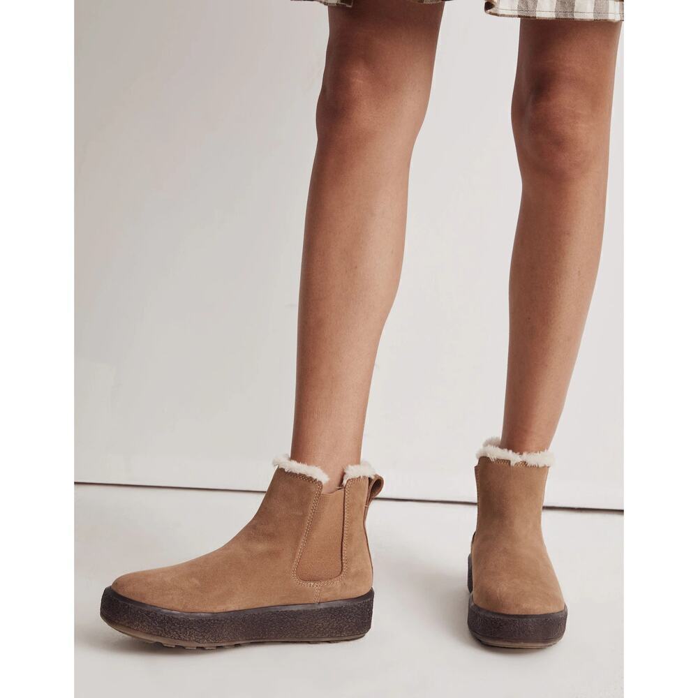 Madewell NC297 The Toasty Chelsea Boot Pull-On Leather Upper Size 8 NWOB